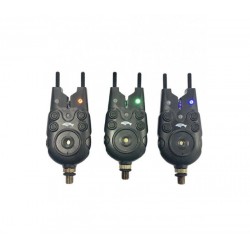 Комплект сигнализатори с обтегачи CarpMax Savage 3 бр. + 21 бр.