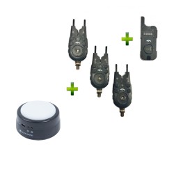 Комплект сигнализатори с Лампа CarpMax SAVAGE
