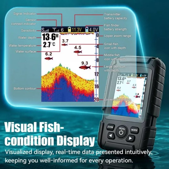 Flytec V803 Pro GPS Лодка за Захранка с Вграден Сонар до 500м. и Ехолот, 4 Бункера, 500 м Обхват, 18000mAh батерия