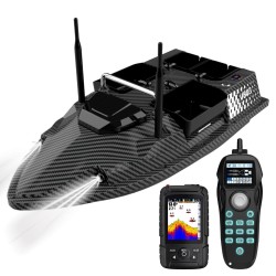 Flytec V803 Pro GPS Лодка за Захранка с Вграден Сонар до 500м. и Ехолот, 4 Бункера, 500 м Обхват, 18000mAh батерия