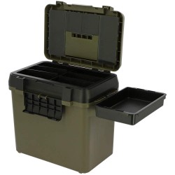 Риболовен куфар-стол със странична маса и презрамка NGT QuickFish Seat Box (38 x 23 x 37 cm)